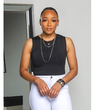 BASIC NEEDS SEAMLESS BODYSUIT - BLACK