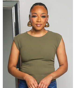 EASY ROUTE TOP - DEEP OLIVE