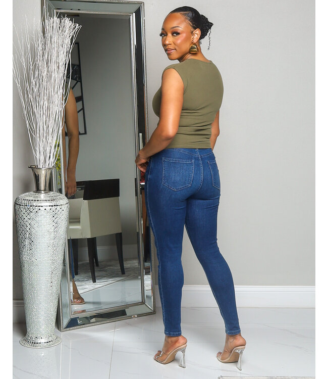 EASY ROUTE TOP - DEEP OLIVE