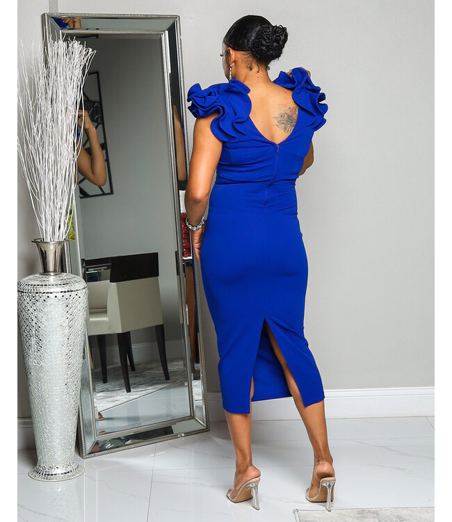 REMEMBER ME DRESS - ROYAL BLUE