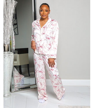 JUST A GIRL PAJAMA PANTS SET