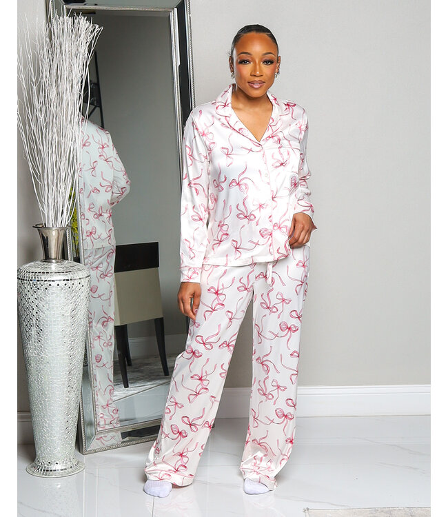 JUST A GIRL PAJAMA PANTS SET