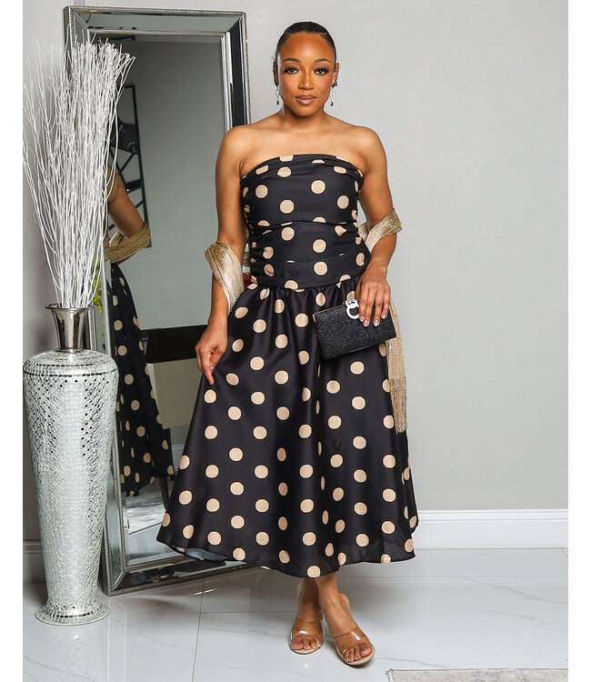 LASTING IMPRESSION POLKA DOT DRESS
