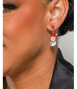 COZY SNOWMAN EARRINGS