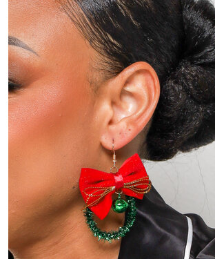 JINGLE BELL JINGLE BELL EARRINGS - GREEN