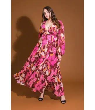 PLUS CHANGING OF THE SEASONS MAXI DRESS