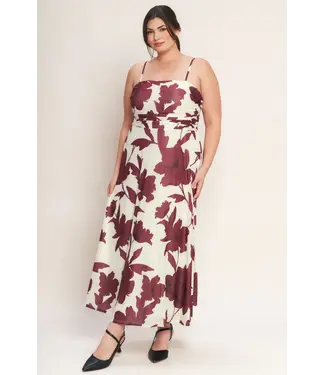 PLUS  MADE WITH LOVE FLORAL DRESS