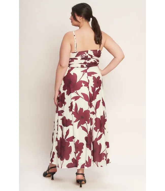 PLUS  MADE WITH LOVE FLORAL DRESS