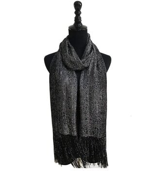 Black & Silver Shimmer Scarf