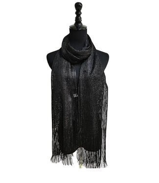 Black & Gold Shimmer Scarf