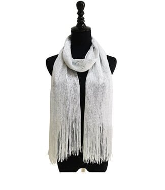 White Shimmer Scarf