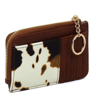 EASY ROUTE CARD HOLDER - COW PRINT