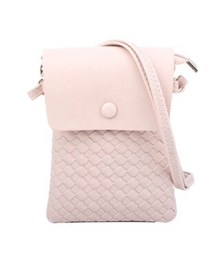 CHECK MATE CROSS BODY BAG - NUDE