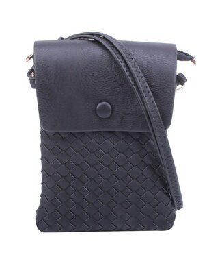 CHECK MATE CROSS BODY BAG - BLACK