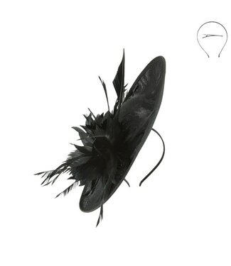 GUEST OF HONOR FASCINATOR - BLACK