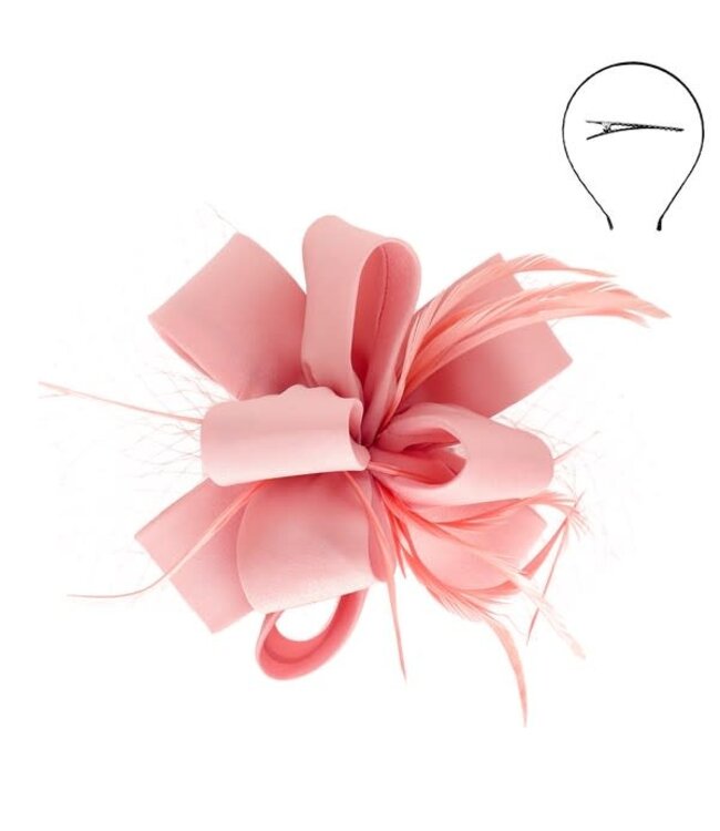 SOFTLY SPOKEN FASCINATOR - PINK