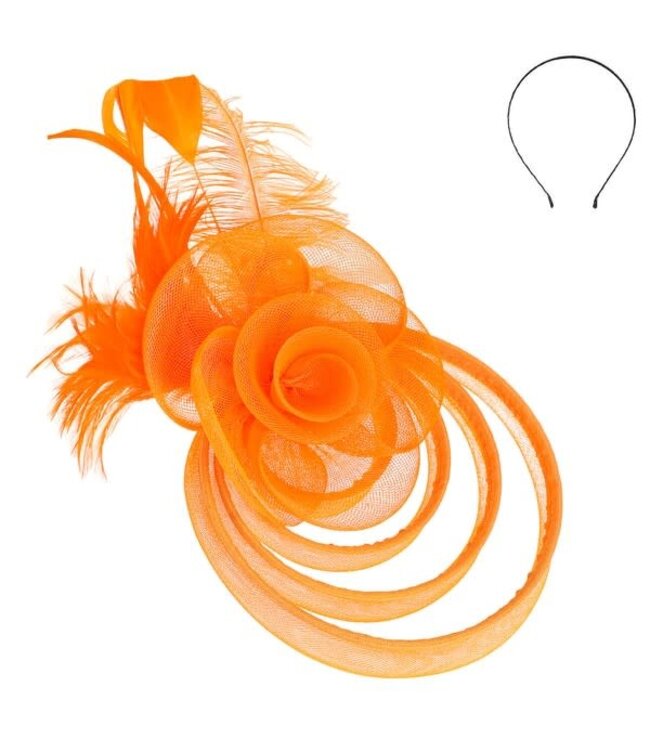DIFFERENT BREED FASCINATOR - ORANGE
