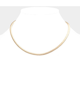 I Dare You Omega Necklace - Gold