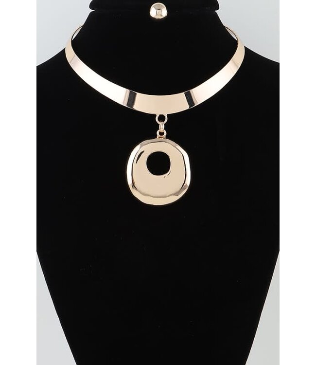 SHAPE SHIFT NECKLACE SET - GOLD