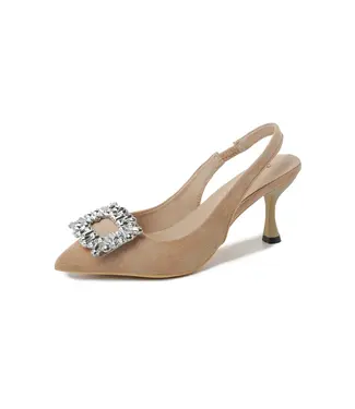 A NEW ME SLINGBACK PUMPS - NUDE