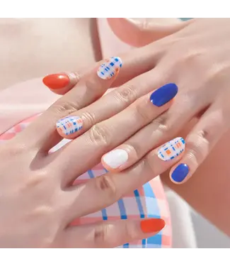 ÉdgeU Gel Nail Wraps - Joyful Check