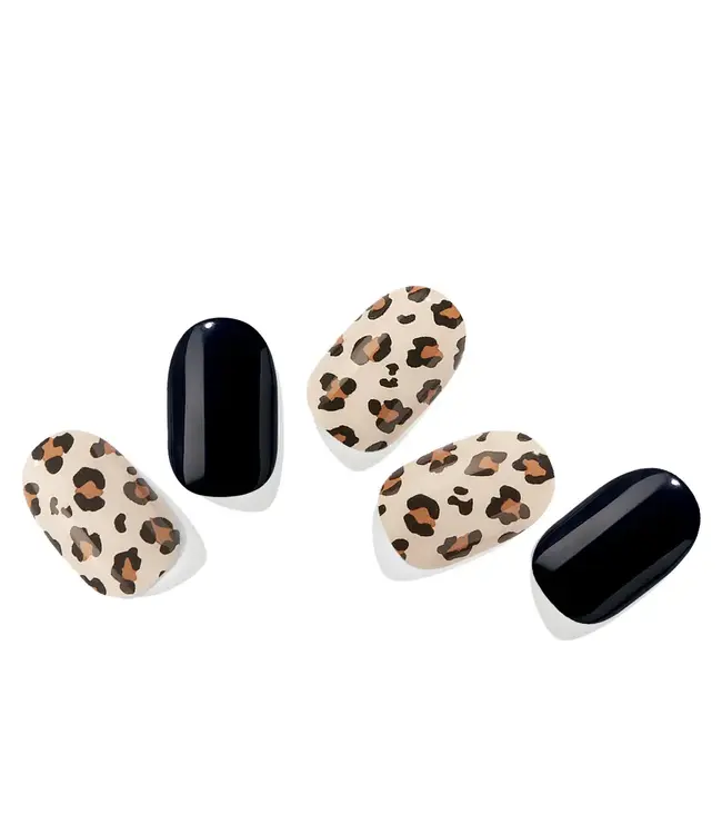 ÉdgeU Gel Nail Wraps - Leopard Black