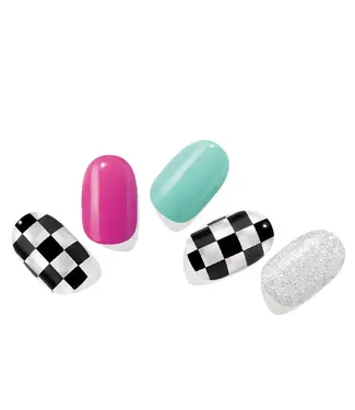 ÉdgeU Gel Nail Wraps - Racing Check