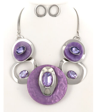 The Right Stuff Necklace Set - Purple