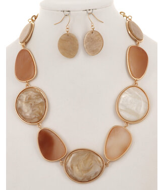 Over It Necklace Set - Ivory