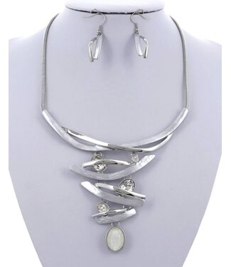 Stack It Up Necklace Set - White