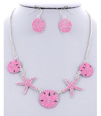 Shoreside Necklace Set - Pink