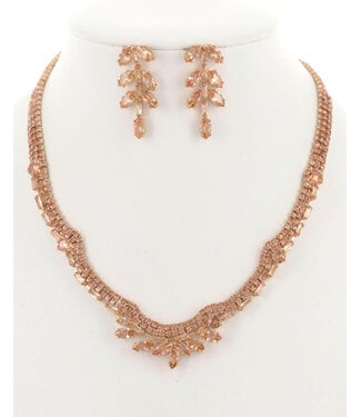 Fully Dressed Necklace Set - Rose Gold