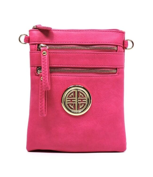 Leave Me Now Crossbody Bag - Fuchsia