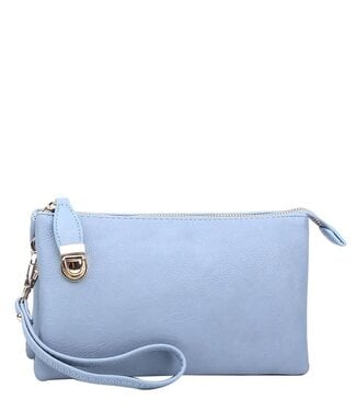 TAKE ME WITH YOU CLUTCH - BLUE GREY