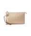 Last Straw Woven Clutch - Rose Gold