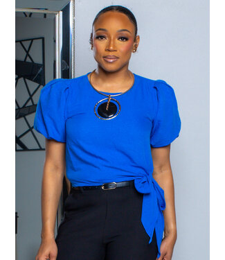 JUST A TIE TOP - BLUE