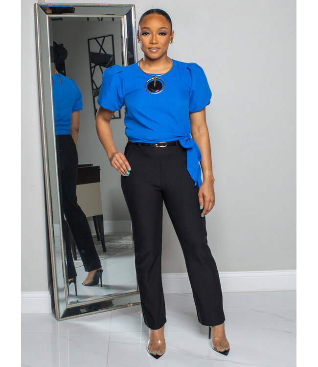 JUST A TIE TOP - BLUE