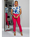 BUCKLE IT ANKLE PANTS - FUCHSIA