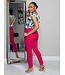 BUCKLE IT ANKLE PANTS - FUCHSIA