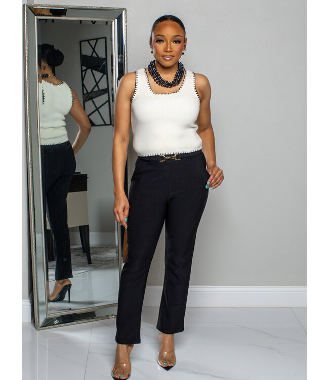 Along The Way Knitted Top - Ivory