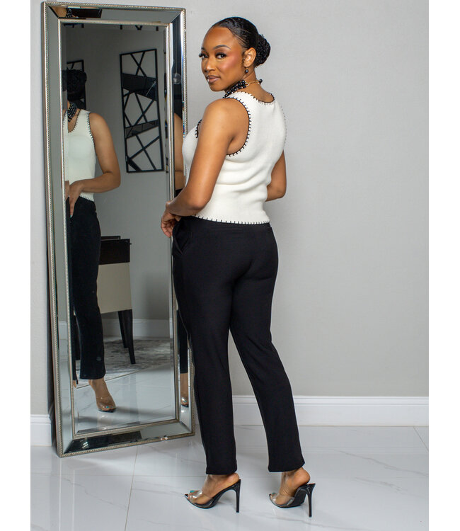 Along The Way Knitted Top - Ivory