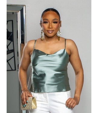 TRUE DESIRE CAMI TOP - SAGE