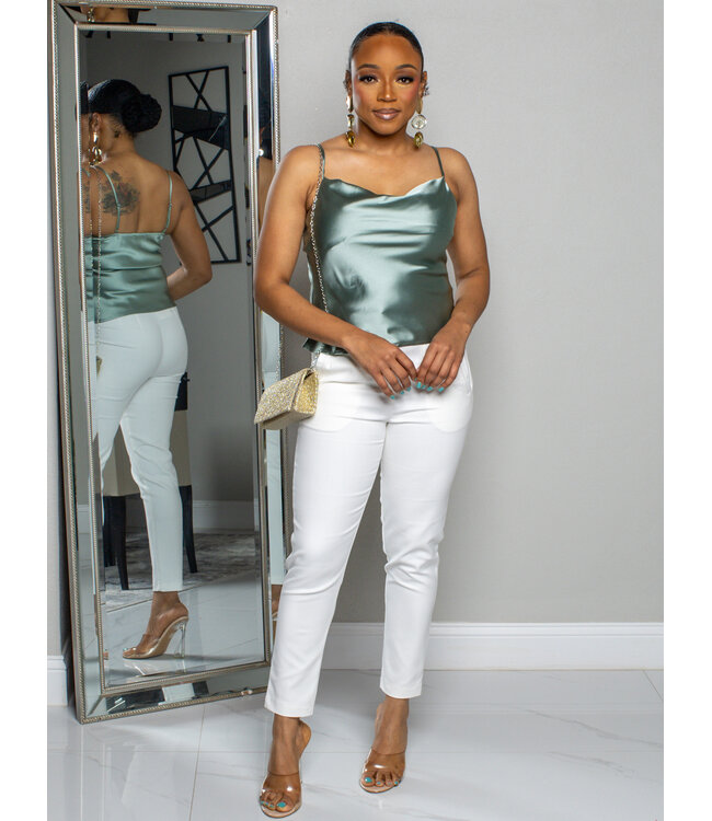 TRUE DESIRE CAMI TOP - SAGE