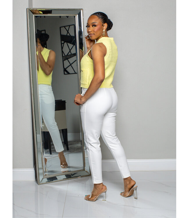 Changing Seasons Knitted Top - Yellow