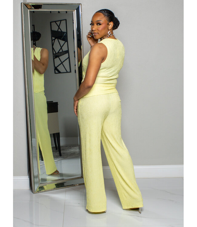 TO THE SIDE PANT SET