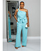 SIDE EYE ONE SHOULDER PANT SET