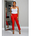BUCKLE IT ANKLE PANTS - RED