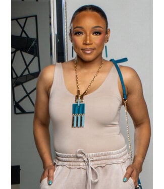 ESSENTIAL COMFORT V-NECK TANK  - ASH MOCHA