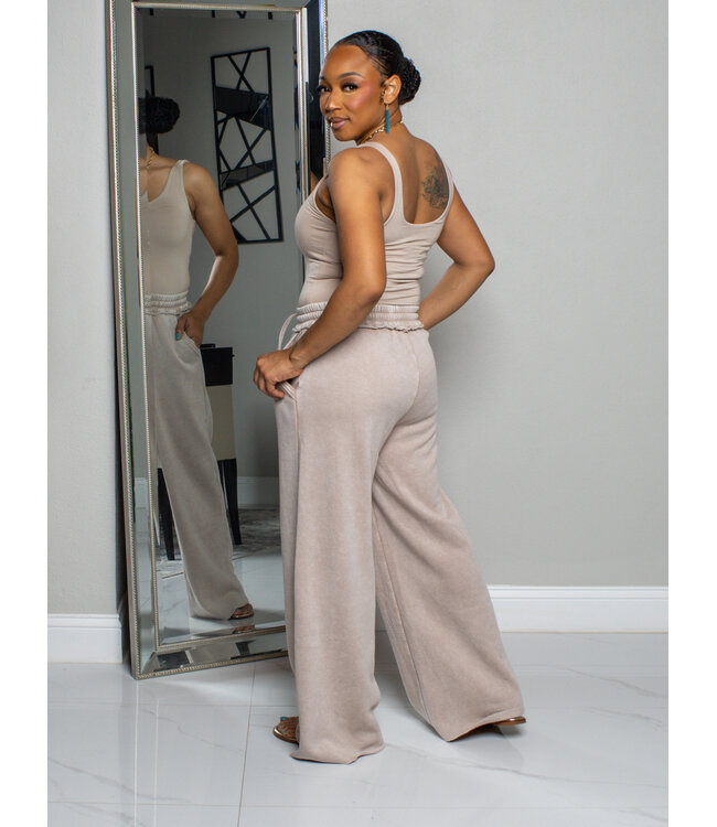 ESSENTIAL COMFORT PANTS - ASH MOCHA