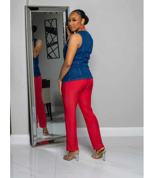 Deep Dive Denim Vest Top